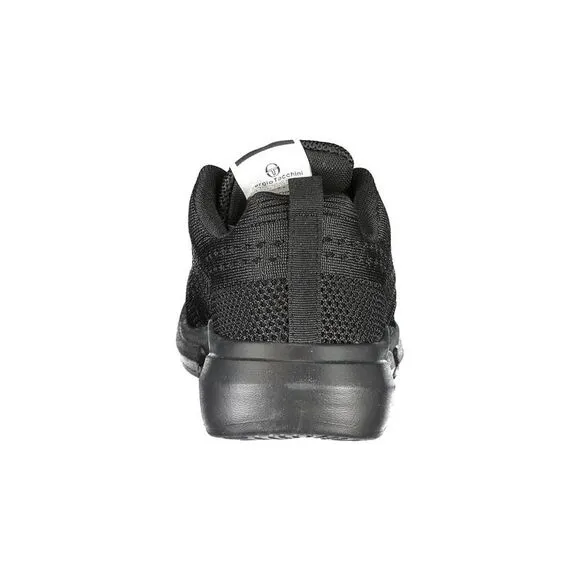 Sergio Tacchini Lace-Up Athletic Shoes with Embroidered Logo and Contrast
