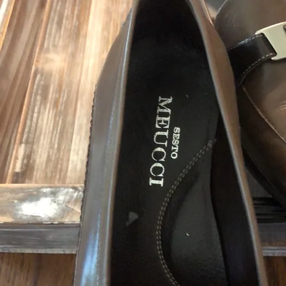 Sesto Meucci Brown And light brown. Driving Shoes Size 10 M. Made In Italy.