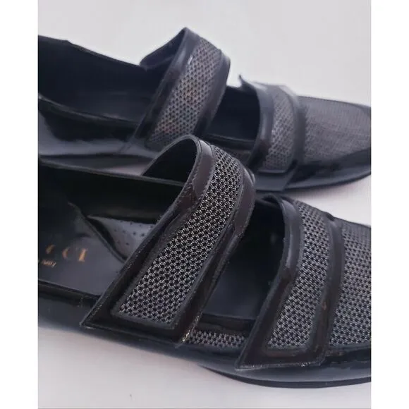 Sesto Meucci Soft Grip Womens Loafers Size 7 Patent Leather Black Comfort Shoes