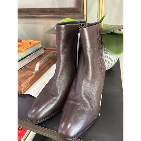 Seychelles Siesta Bootie Burgundy Womens Size 7