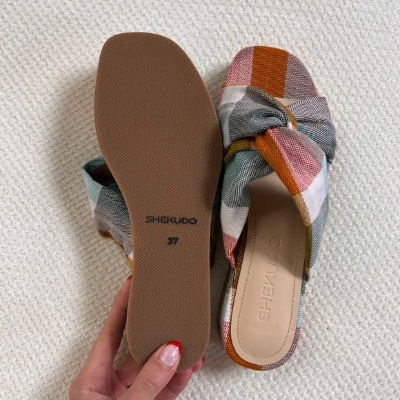 Shekudo Iyda Platform Sandals Size 37