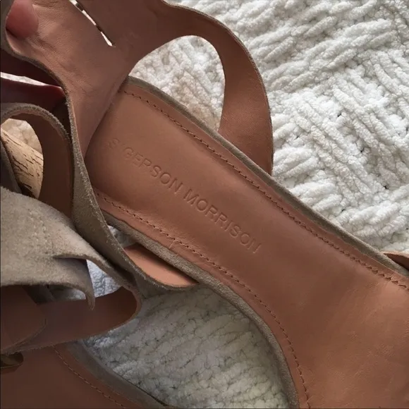 Sigerson Morrison Riva II Suede Tan City Sandal 6.5