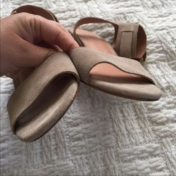 Sigerson Morrison Riva II Suede Tan City Sandal 6.5