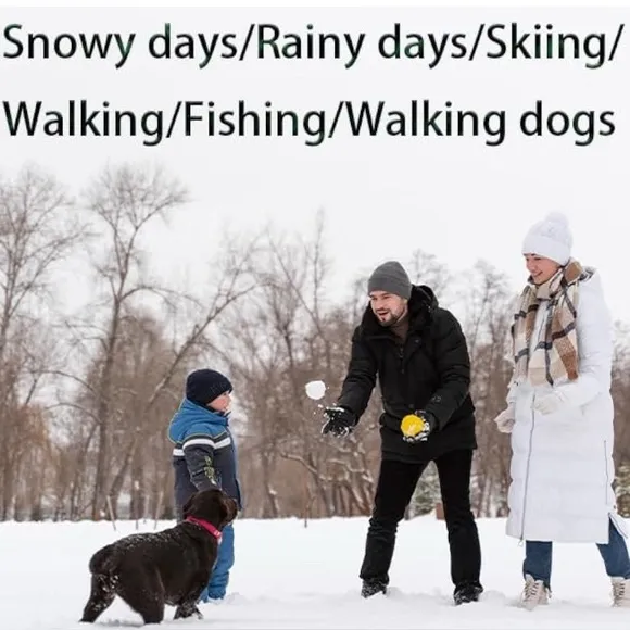 Silentcare Men's Warm Fur Lined Ankle Snow Boots Waterproof Anti-Slip