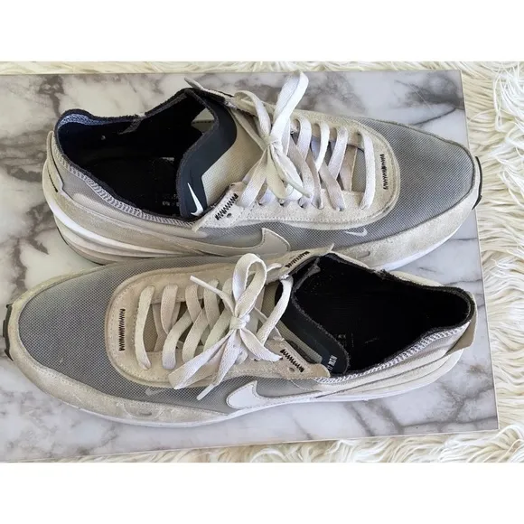 Size 11 Nike Waffle One Summit White Black Gray Mesh Sneakers Shoes​​​​