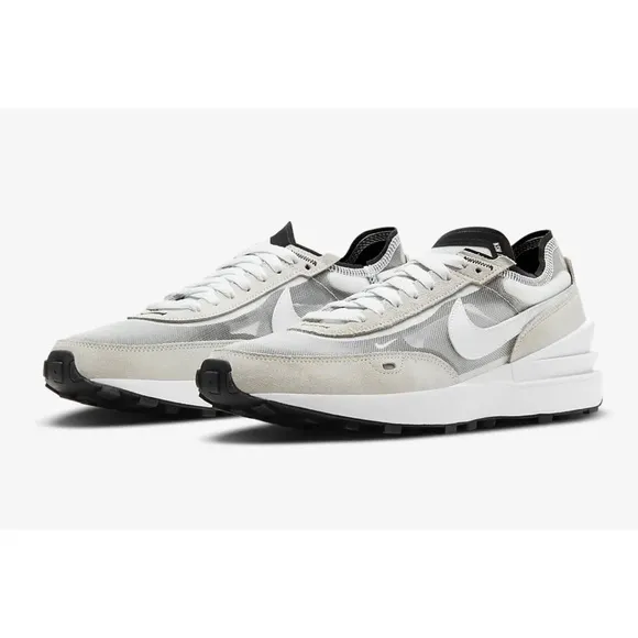 Size 11 Nike Waffle One Summit White Black Gray Mesh Sneakers Shoes​​​​