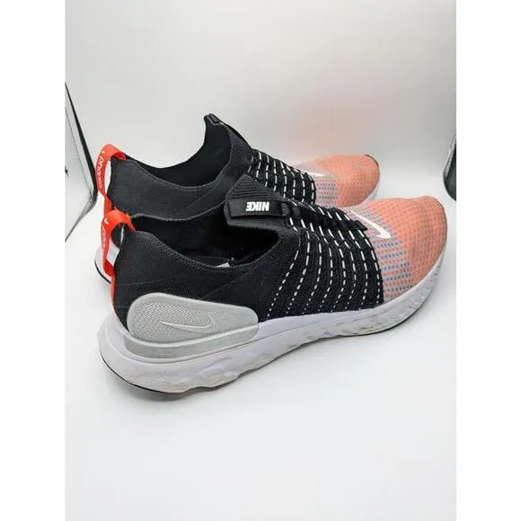 Size 15 Nike React Phantom Run Flyknit FK 2 Black Team Orange Mens DQ7647-001