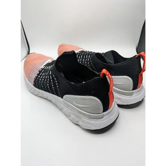 Size 15 Nike React Phantom Run Flyknit FK 2 Black Team Orange Mens DQ7647-001