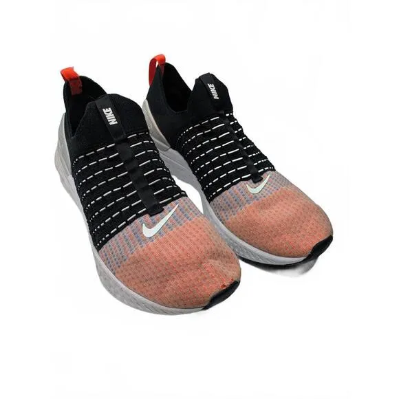 Size 15 Nike React Phantom Run Flyknit FK 2 Black Team Orange Mens DQ7647-001