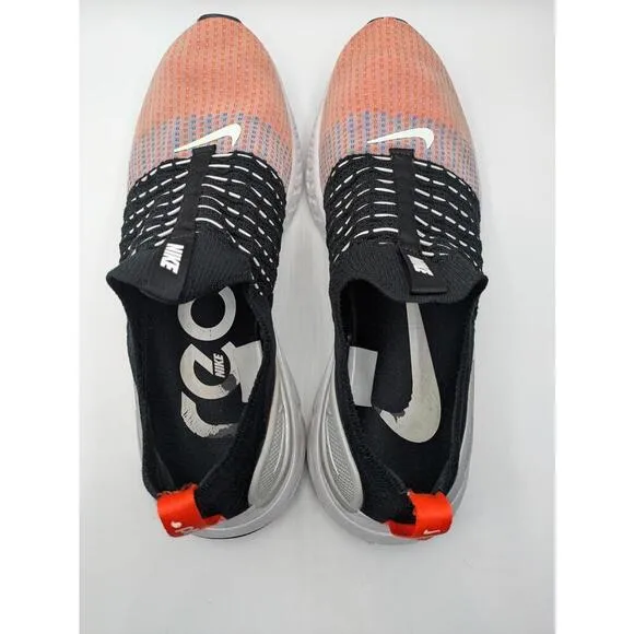 Size 15 Nike React Phantom Run Flyknit FK 2 Black Team Orange Mens DQ7647-001