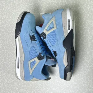 Size 9.5- Air Jordan 4 Retro University Blue Men's Shoes Sneakers (Pre-owned)