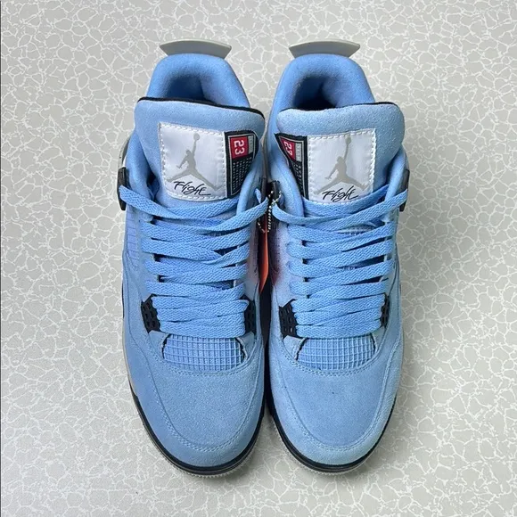 Size 9.5- Air Jordan 4 Retro University Blue Men's Shoes Sneakers (Pre-owned)