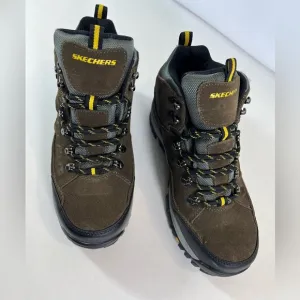 SKECHERS Men's Wide Fit Relment Pelmo Lace Up Waterproof Hiking Boot Size: 8 EUC