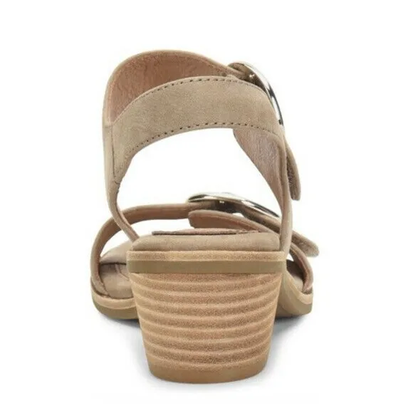 Sofft Gray Suede Women Sandals Size 8 Soft Leather