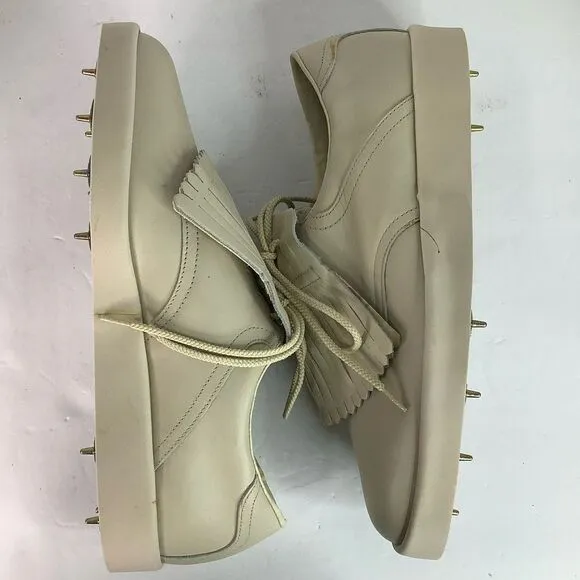 Soft Joys II By Foot Joy Vintage Ivory White Leather Men’s Golf Shoes 9  53959