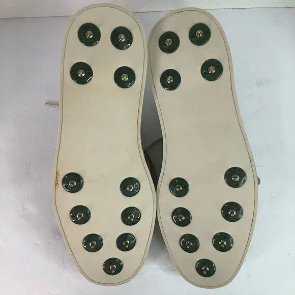 Soft Joys II By Foot Joy Vintage Ivory White Leather Men’s Golf Shoes 9  53959