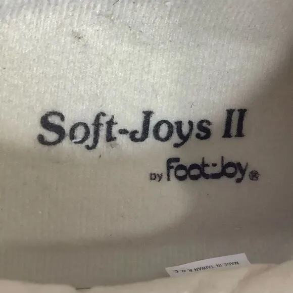 Soft Joys II By Foot Joy Vintage Ivory White Leather Men’s Golf Shoes 9  53959