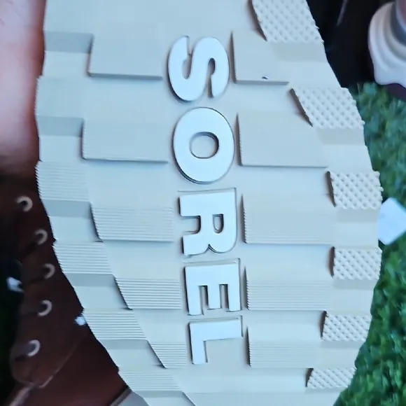 Sorel Brown Leather Boots with Moc-Toe Design