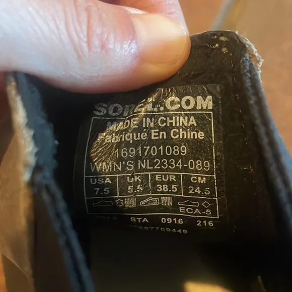 Sorel Gray Lea Ankle Wedge Boots 7.5