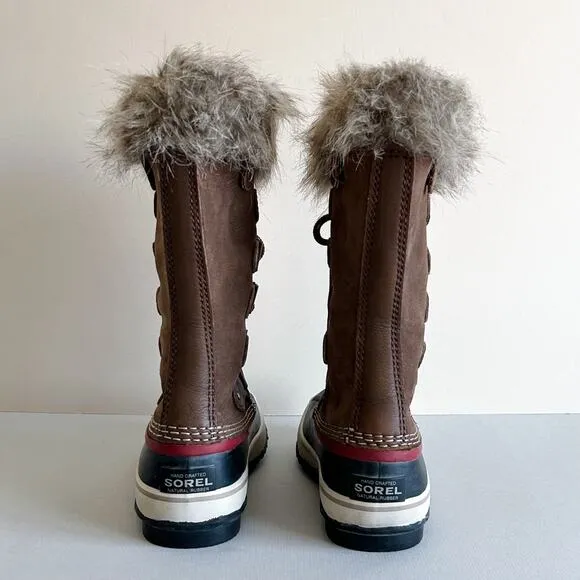 Sorel Joan Of Arctic Fur Tall Lace-Up Waterproof Winter Boots 5
