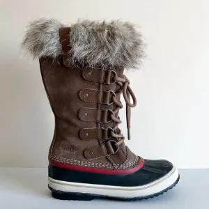 Sorel Joan Of Arctic Fur Tall Lace-Up Waterproof Winter Boots 5