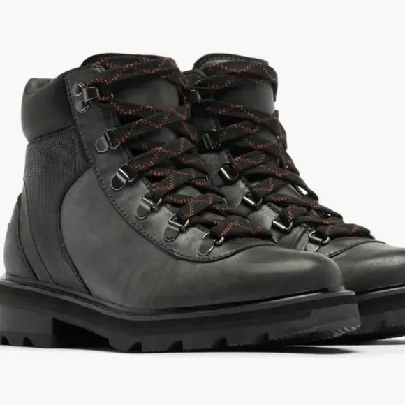 Sorel Lennox boots Waterproof Hiking black leather NWT brand new size 9‎