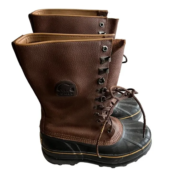 SOREL MAVERICK BOOTS Mid Calf SNOW winter Men’s US 7 or a Women’s size 9 EUC LN