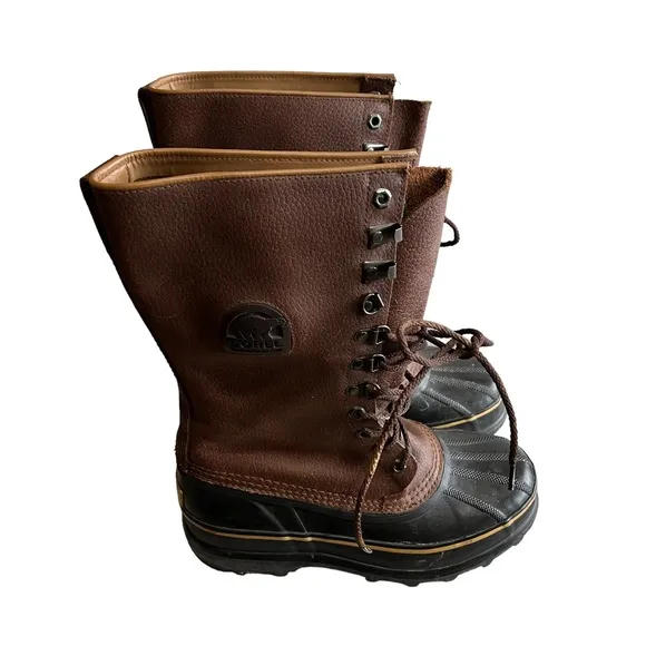 SOREL MAVERICK BOOTS Mid Calf SNOW winter Men’s US 7 or a Women’s size 9 EUC LN