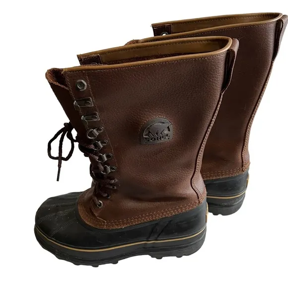 SOREL MAVERICK BOOTS Mid Calf SNOW winter Men’s US 7 or a Women’s size 9 EUC LN