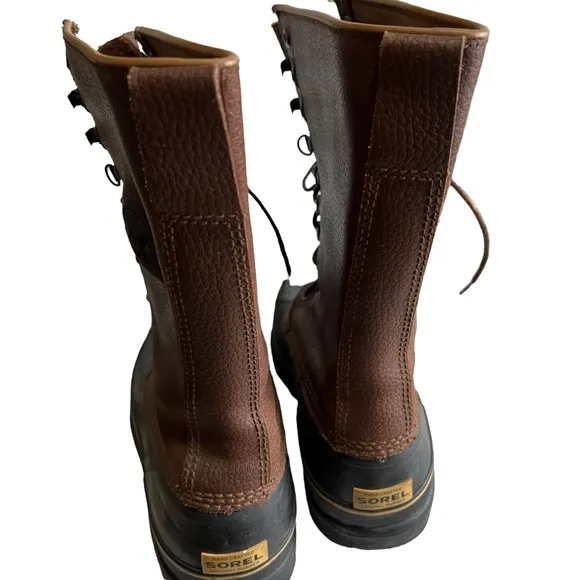 SOREL MAVERICK BOOTS Mid Calf SNOW winter Men’s US 7 or a Women’s size 9 EUC LN