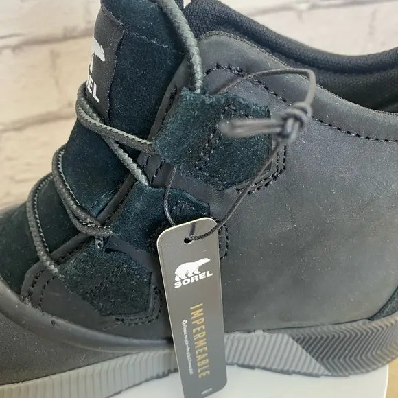 Sorel Out N About Classic Waterproof Black Ankle Boots size 6.5
