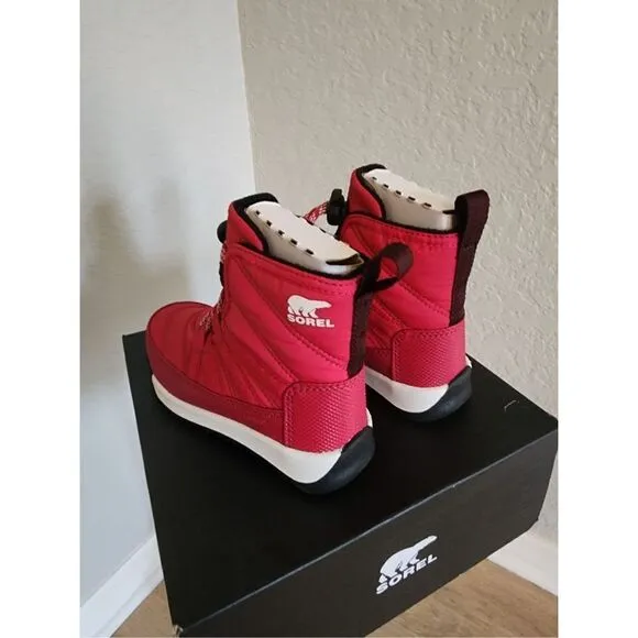 SOREL Whitney II Short Waterproof Insulated Boot, Toddler Size 12, Red, NWT