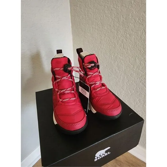 SOREL Whitney II Short Waterproof Insulated Boot, Toddler Size 12, Red, NWT