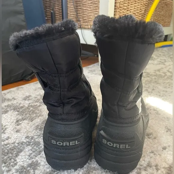 Sorel Winter Boots Toddler Unisex Snow Commander Waterproof Black Size 11 new