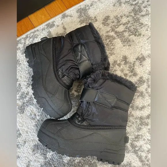 Sorel Winter Boots Toddler Unisex Snow Commander Waterproof Black Size 11 new