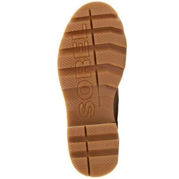 SOREL Womens Beige 1&quot; Platform Lennox Toe Block Heel Leather Hiking Boots 11