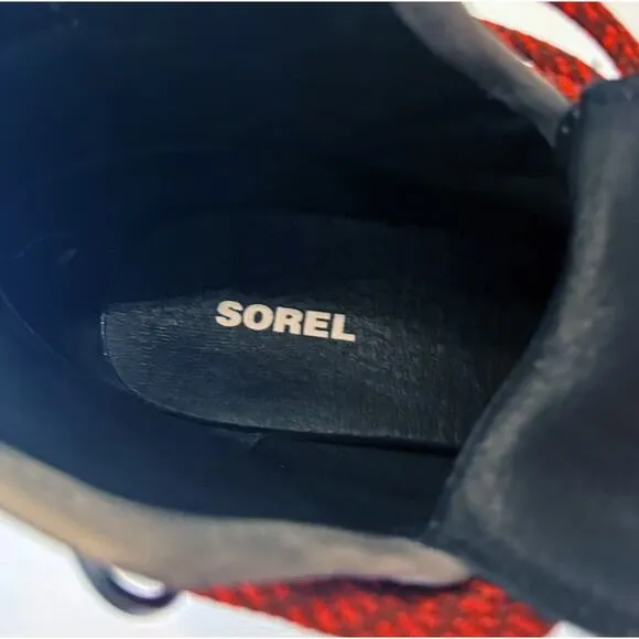 Sorel Women's Blake Waterproof Lace-Up Gray‎ Leather Booties Hiking Boots US 7.5