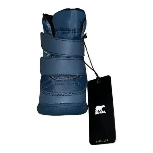 Sorel Toddlers Whitney II Strap Boot Snow Uniform Blue Cherrybomb 4M New