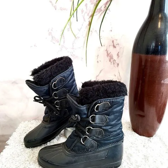 Sorel waterproof duck boots with warm wool lining