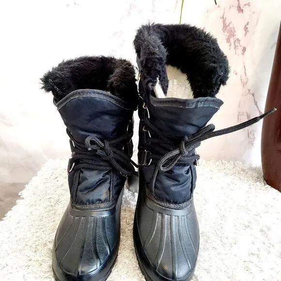 Sorel waterproof duck boots with warm wool lining