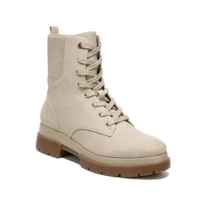 SOUL BY NATURALIZER Womens Beige Ozzy Round Toe Block Heel Combat Boots 11 W
