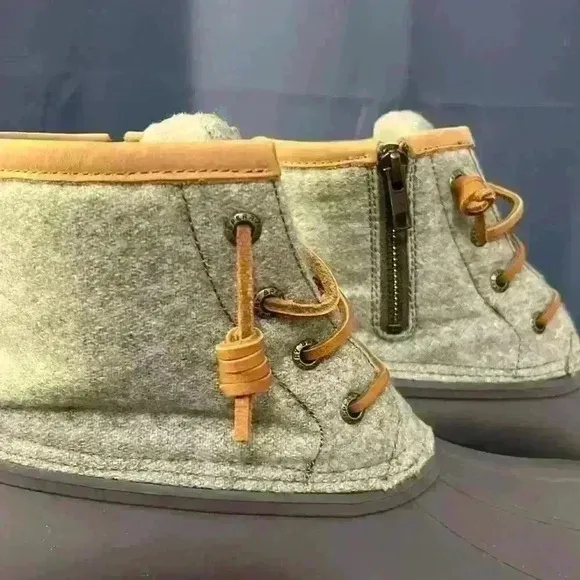Sperry Grey Top Sider Boots