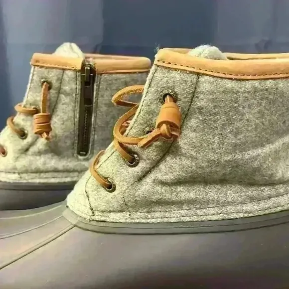 Sperry Grey Top Sider Boots