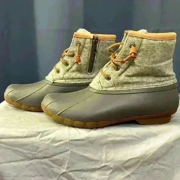 Sperry Grey Top Sider Boots