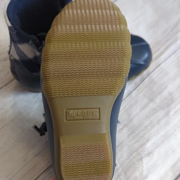 Sperry Kids' Navy and Tan Boots
