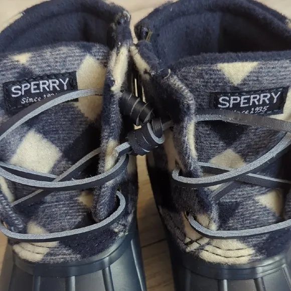 Sperry Kids' Navy and Tan Boots