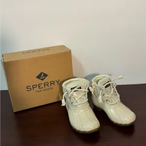 SPERRY SALTWATER BOOT IVORY