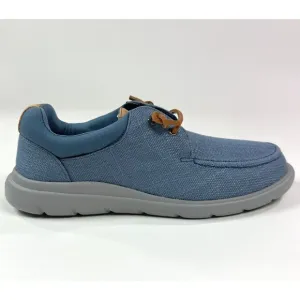 Sperry Top-Sider Captains Moc Hemp Mens Medium Width Blue Slip On Shoes Sneakers