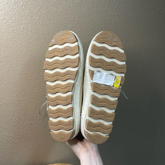 Sperry Torrent Faux Fur Memory Foam Ivory Snow Waterproof Boots Women’s 8