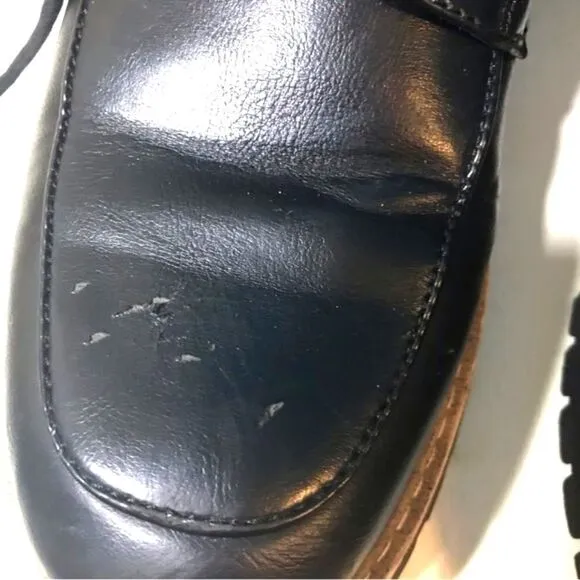 Steve Madden Bradin Faux Leather Combat Boots Size 9